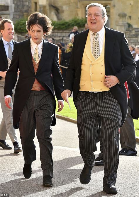 Stephen Fry and husband Elliott Spencer at Princess Eugenie's wedding - News Need News