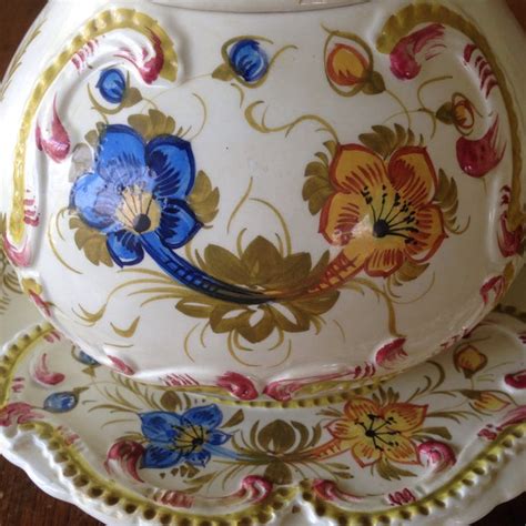 Italian Floral Ceramic Soup Tureen | Chairish