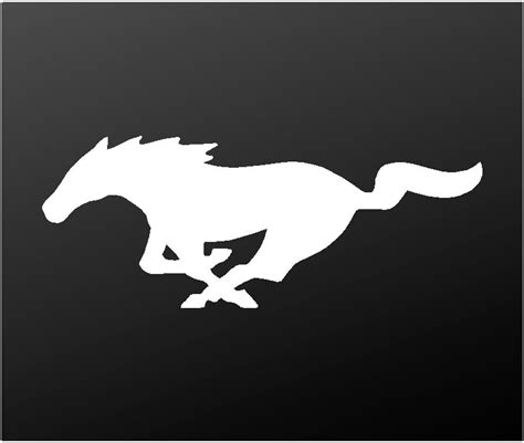 Ford Mustang Vinyl Decal GT Horse Pony Logo Dashboard Laptop Sticker – Kandy Vinyl Shop