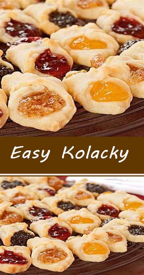 Easy Kolacky in 2021 | Baking recipes cookies, Dessert recipes easy, Kolachky cookie recipe