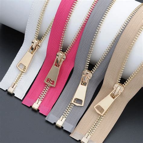 High quality 85cm Super long 5# Metal Zipper for Sewing zip Garment Accessories Jeans Zippers ...