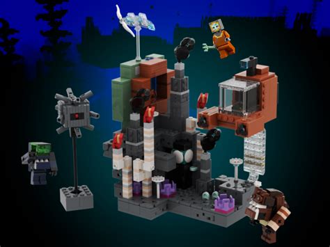 LEGO MOC Alex's Caves Mod - Abyssal Chasm by Ploopis | Rebrickable - Build with LEGO