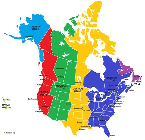 Improved time zones of North America (proposal) | Time zone map, North america, Map