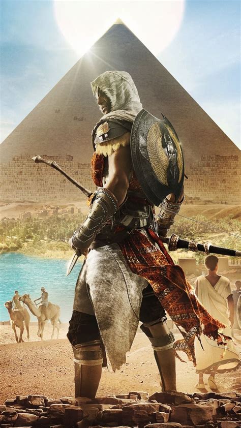 Assassin's creed: origins, Egypt, pyramids, video game, 720x1280 wallpaper | Assassin’s creed ...