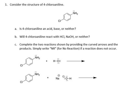 Solved Consider the structure of 4-chloroaniline. Is | Chegg.com