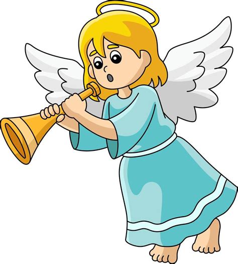 angel de navidad cartoon color clipart 10789343 Vector en Vecteezy