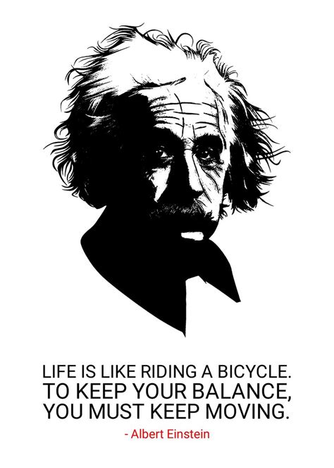 'Albert Einstein quotes ' Poster, picture, metal print, paint by TARA ART | Displate