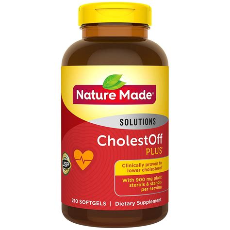 Nature Made CholestOff Plus Softgels for Heart Health (210 ct.) - Sam's Club | Vitamins to lower ...