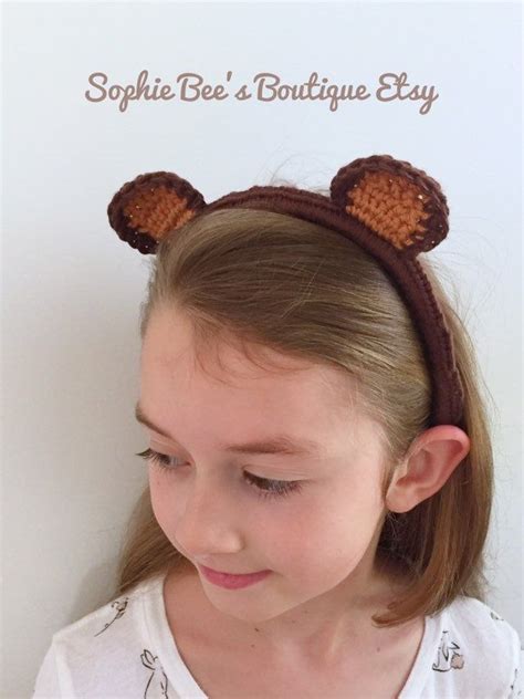 Bear Ears Headband Crochet Teddy Bear Ears Hair band | Etsy | Crochet ...