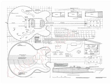 A4 Copy of Guitar Plans | Guitar building, Guitar design, Learning graphic design