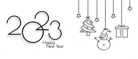 Premium Vector | 2023 happy new year facebook cover and greeting card ...