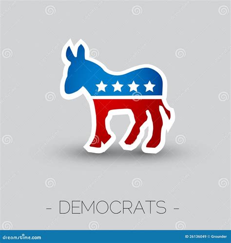 The Symbol of the Democratic Party of the USA Editorial Stock Image ...