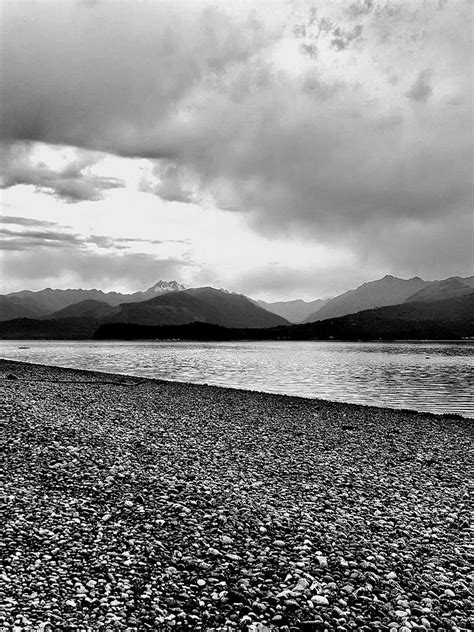 Scenic Beach No. 1 Black-and-White Photograph by Sarah Dotson - Fine Art America