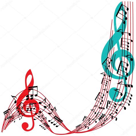 Colorful Music Notes Border | Free download on ClipArtMag