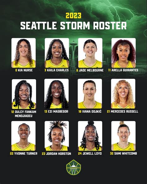 Seattle Storm PR on Twitter: "The Seattle Storm announced today it has finalized its 12-player ...