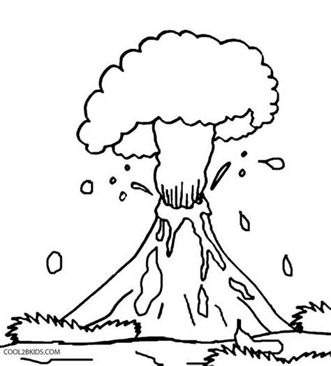 Printable Volcano Coloring Pages For Kids | Cool2bKids | Preschool ...