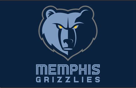 Memphis Grizzlies Logo - Primary Dark Logo - National Basketball ...