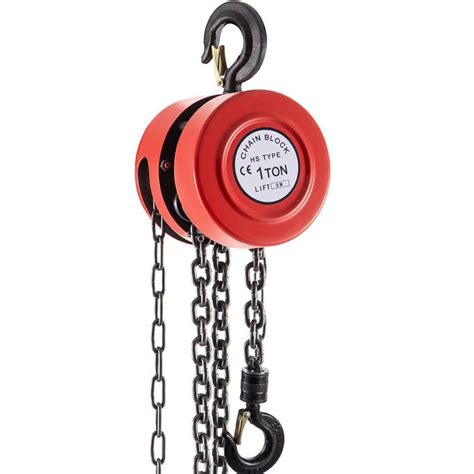 VEVOR Hand Chain Hoist 1-Ton Chain Block 2,200 lbs. Capacity and 7 ft ...