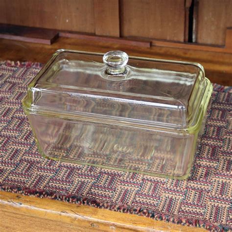 Westinghouse Clear Glass Loaf/Bread Pan with Domed Lid -- 9" x 5" x 3.5" -- Refrigerator Dish ...