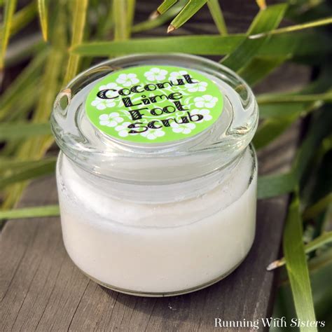 Coconut And Lime DIY Foot Scrub - Running With Sisters