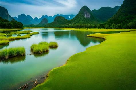 the li river in china. AI-Generated 31262192 Stock Photo at Vecteezy