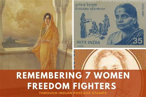 Remembering 7 women freedom fighters from India : through Stamps! | The ...