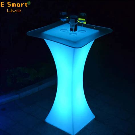 Led Glowing Bar Table/ Plastic Led Cocktail Table /illuminated Led Furniture - Buy Morden Led ...