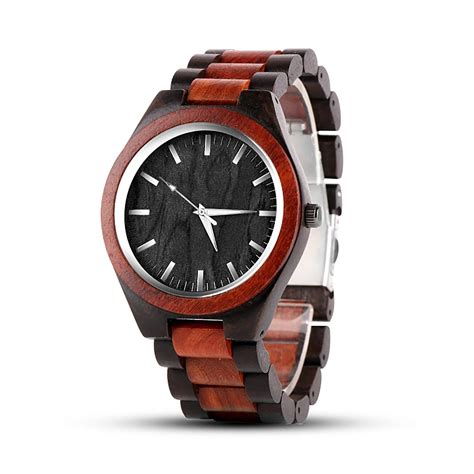 Top Quality Wood Watches Unique Wooden Watch Mens Popular Luxury Wood Men Wristwatch Casual ...