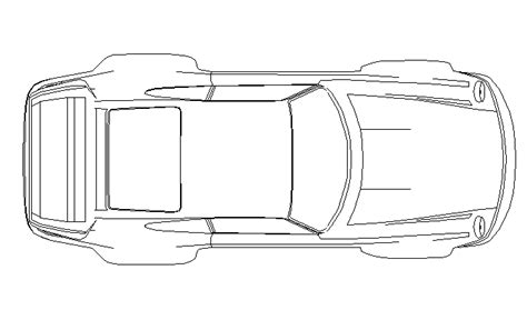 Car plan view cad block details dwg file - Cadbull