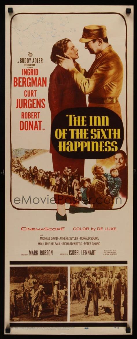 The Inn of the Sixth Happiness (1958) Ingrid Bergman stars as Gladys Aylward, a real-life ...