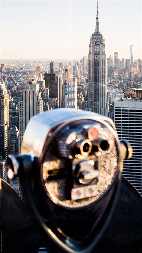 "View Of The Manhattan Skyline From A Rooftop" by Stocksy Contributor ...