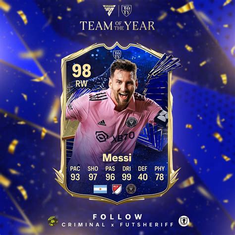 Official: Lionel Messi is in the EA Sports Team of the Year : r/InterMiami