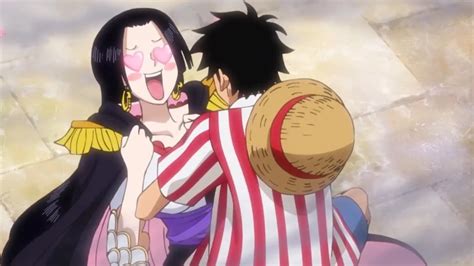 Character Discussion - How would Boa Hancock react if Luffy knelt before her and said that he ...