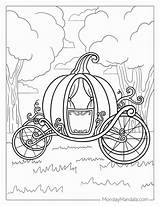 Cinderella Carriage Coloring Page sketch template