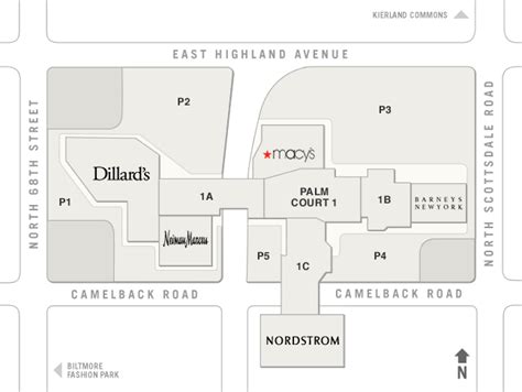 Map Of Scottsdale Fashion Square - San Antonio Map