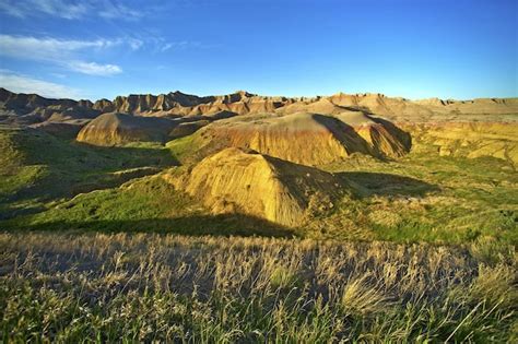 Premium Photo | Sunset in badlands