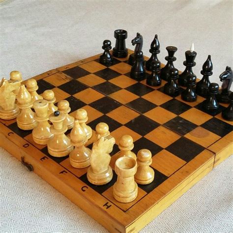 vintage chess in wood | Chess board, Vintage, Etsy