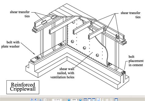 reinforced cripple wall - Bay Area Retrofit