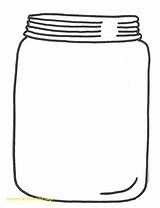 Mason Jar Template Printable Free Sketch Coloring Page sketch template