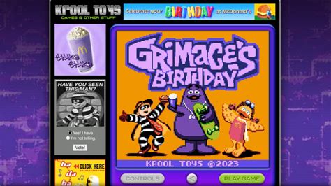 McDonald's launches retro Game Boy Color game for Grimace's Birthday