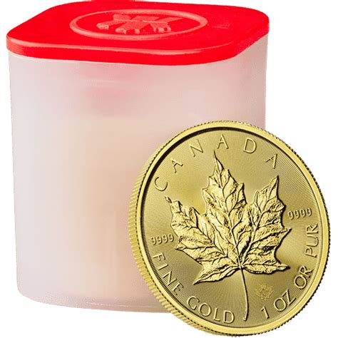 10 x 1 oz Gold Maple Leaf - 2022 - RCM - The Coin Hunter