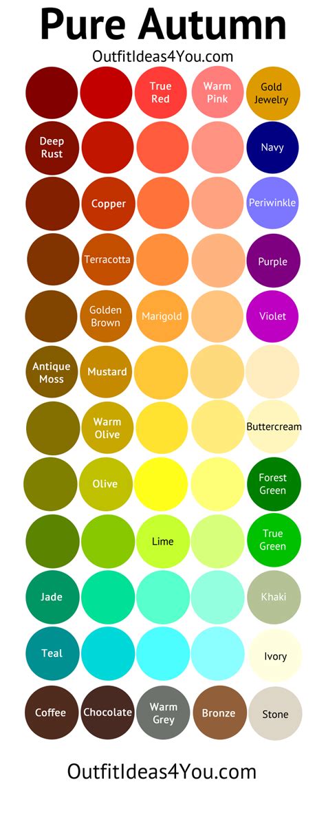 Bright and Warm Color Guides - Your Color Style | Fall color palette, Spring color palette, Warm ...