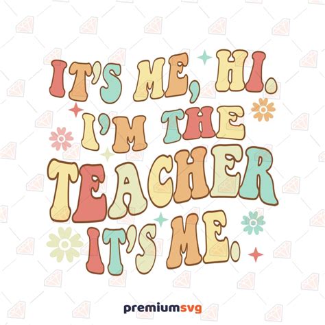 Retro Funny Teacher PNG, Teacher SVG | PremiumSVG