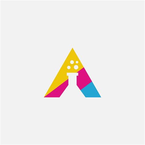 Premium Vector | Letter a lab logo design, vector icon