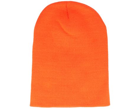 Long Beanie Orange - Beanie Basic beanies | Hatstore.co.uk