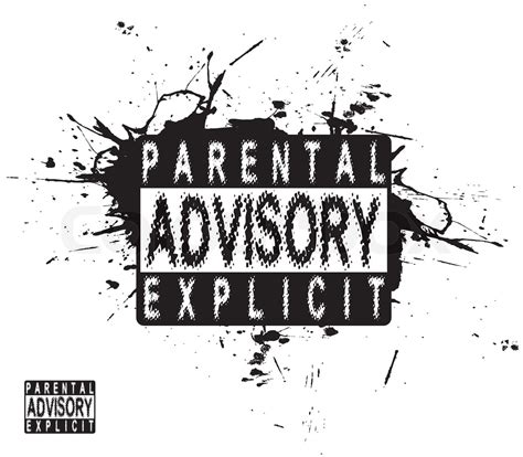 A parental advisory warning label for music or video of a mature nature ...