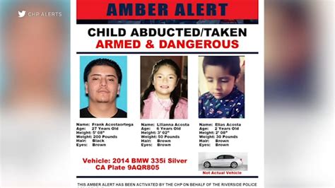 Amber Alert issued for 2 children allegedly taken by father in Riverside - YouTube