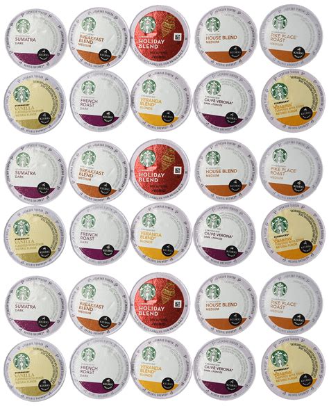 Variety Pack of Starbucks Coffee, 30 Count K-Cups | eBay