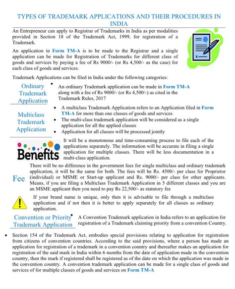 TYPES OF TRADEMARK APPLICATIONS AND THEIR PROCEDURES IN INDIA – Legum Aegis