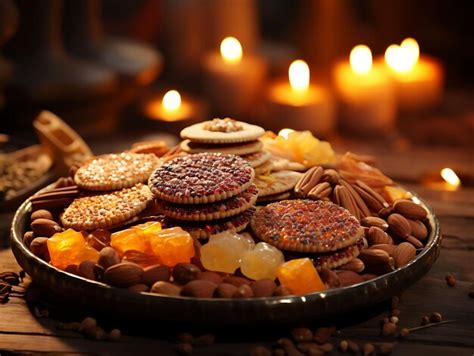 Premium AI Image | Photo of Traditional Lohri Feast With Plates Filled ...